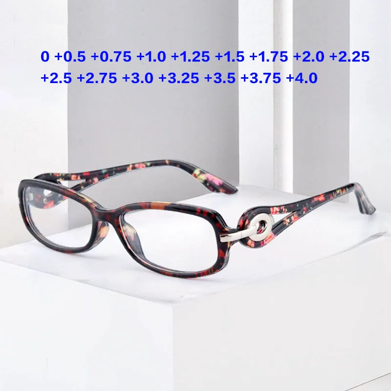 

Reading Glasses Women Anti Blue Light Computer Glasses Female Vintage Oval Eyeglasses Prescription Glasses 0 +0.5 1.25 2.75 3.5