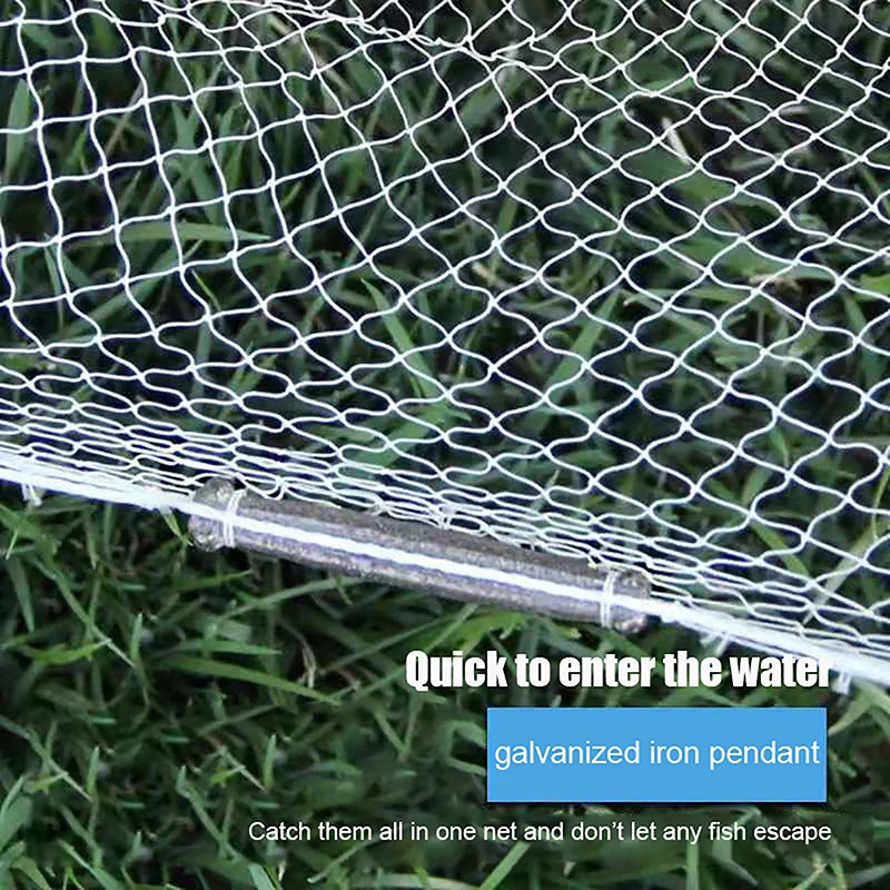 Рыболовная Белая нейлоновая леска рыболовная сеть плетеная многонитевая ручная