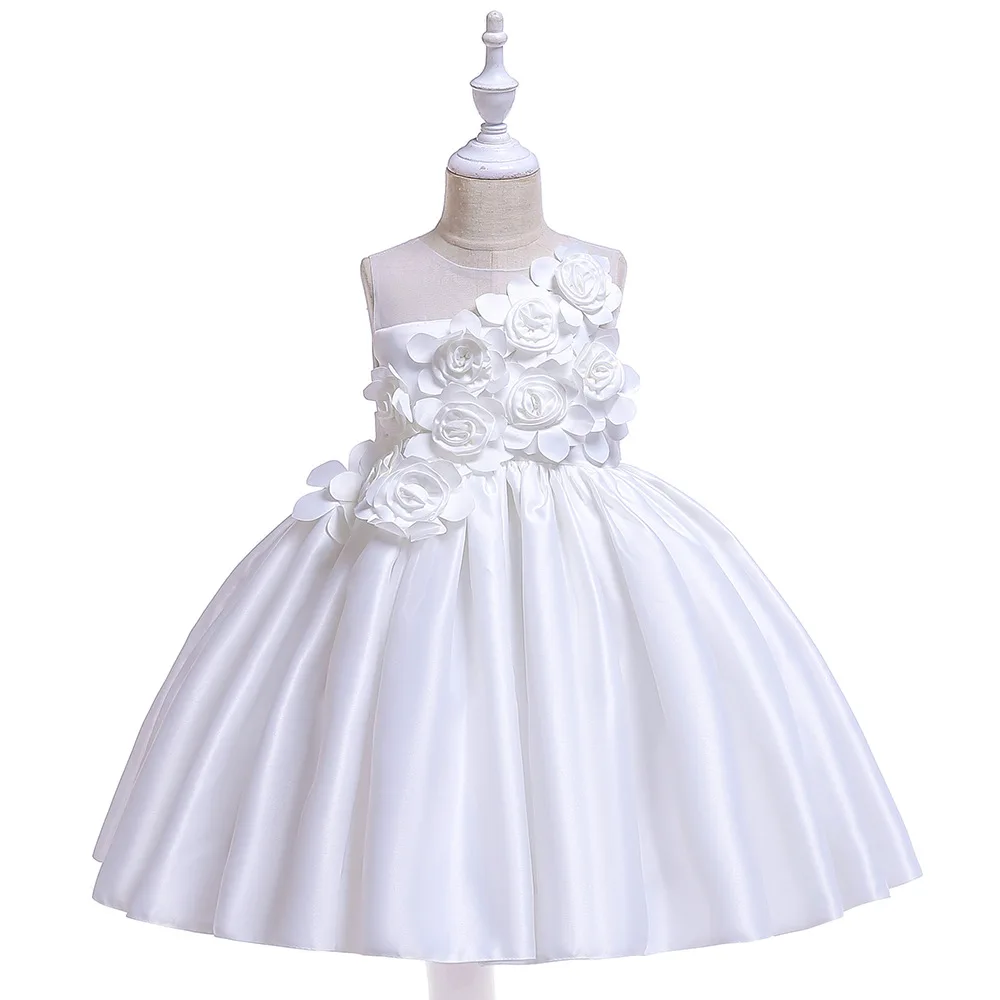 

Girl Flower Princess Dress Children Summer Tutu Wedding Birthday Party Dresses For 3-9Years Girls Kids Gown Costume Clothing