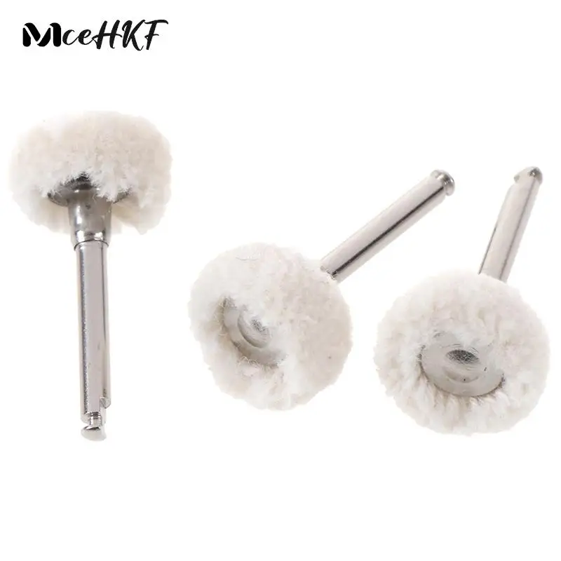 

10Pcs/Set Wool Cotton Polishing Polisher Prophy Brushes Polishers Dental Polishing Wheel For Rotary Tools Buffing