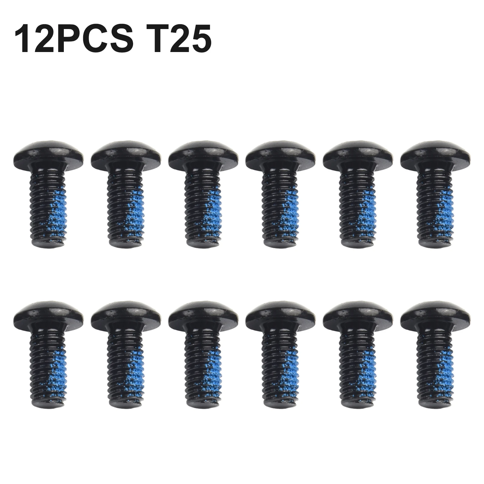 

Practical Torx T25 Screws Screw 12 Pack 12mm Bicycle Brake Disc Bikes Accessories Black Inner Hexagon MTB Road