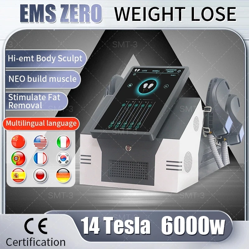 

EMSzero RF 6000W HI-EMT Slimming Machine Muscle Shaping EMSZero Obtains CE Certification Optional Pelvic Cushion