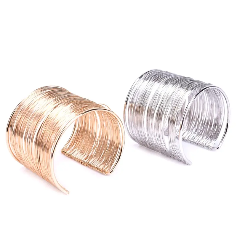 

Wide Open Cuff Bracelets Amp Bangles For Men Women Gold Color Alloy Big Male Female Bangle Bracelet Fashion Jewelry