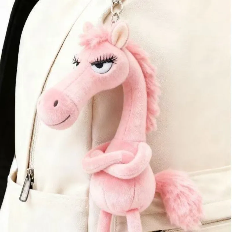 Фото Модный брелок Sassy Horse в фэнтези-стиле, мастерство пони с шарфом, набивка, имитация украшения комнаты с лошадью №3