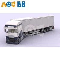 moc small refrigerated trailer building block model toys compatible with le assembling toys boys girls holiday gifts