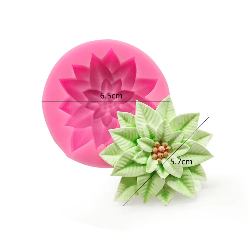 

MOONBIFFY Силиконовая форма для выпечки 3D Лист Падуба