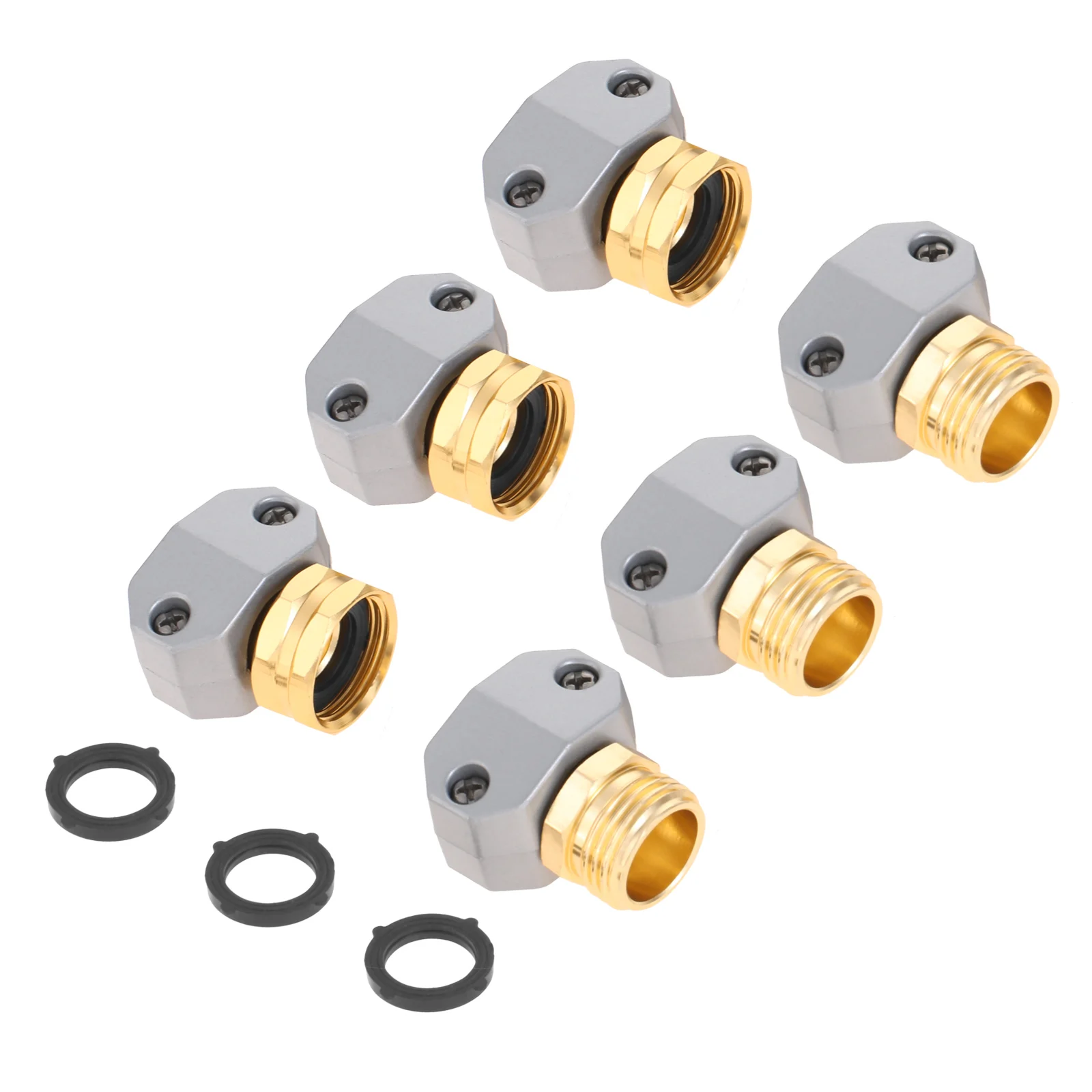 

6 шт./3 комплекта, зажим для шланга из металлического сплава