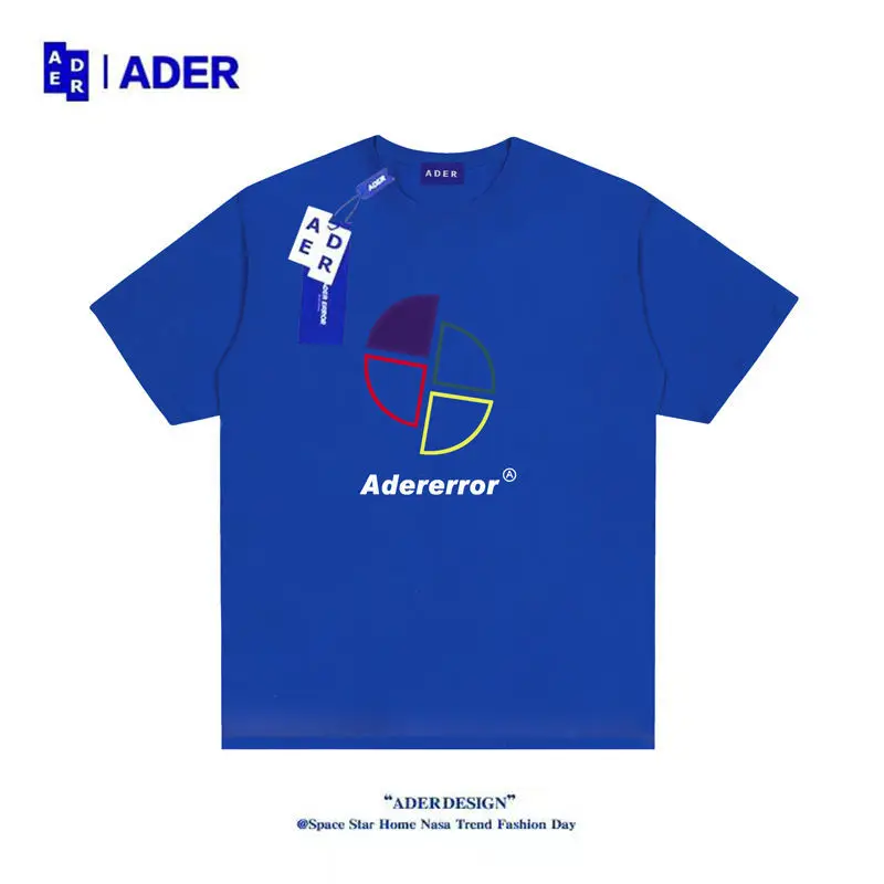 

Fashion Brand Korean ADER Men's And Women's Printed Round Neck Short Sleeve Casual Simple Four-Color Windmill T-shirt M-XXXL
