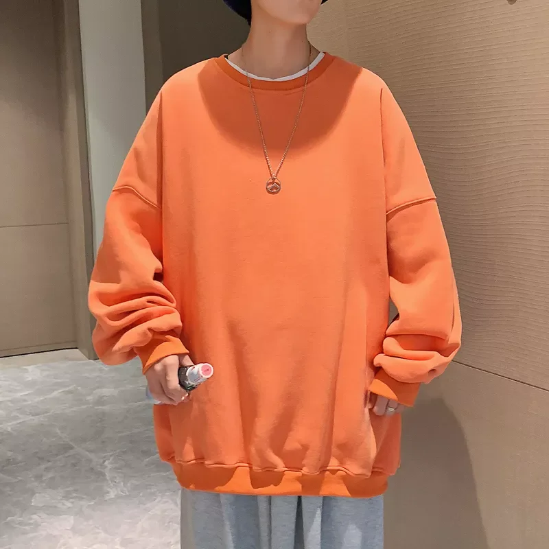 

NEW IN Men Harajuku Hoodies Sweatshirts Korean 2022 Men Women Streetwear Black Hoodies Solid Color Men Hoodies S-5XL Pullover