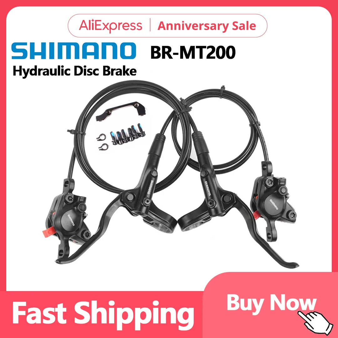 Shimano MT200 Brake BL BR MTB E-bike Hydraulic Disc Brake Bicycle Electric Bike Brake Left Front Right Rear Brake