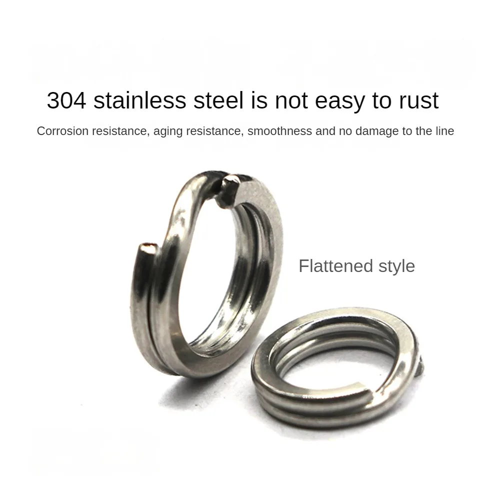 

50 шт., двойная круглая рыболовная леска из нержавеющей стали