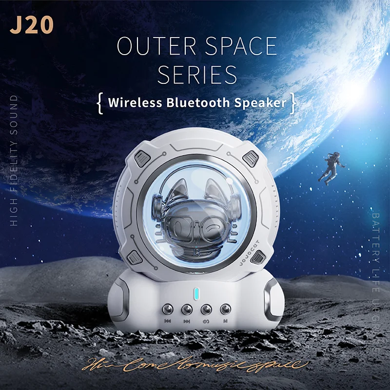 

New Style Satellite Cabin Night Light Bluetooth Speaker Wireless High Quality Mini Home Desk Creative Speaker