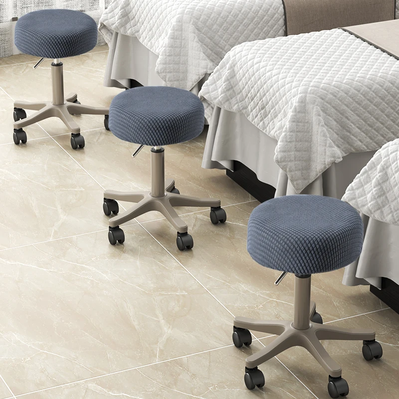 Чехол для стула флисовый круглый чехол барного съемный моющийся защитный |