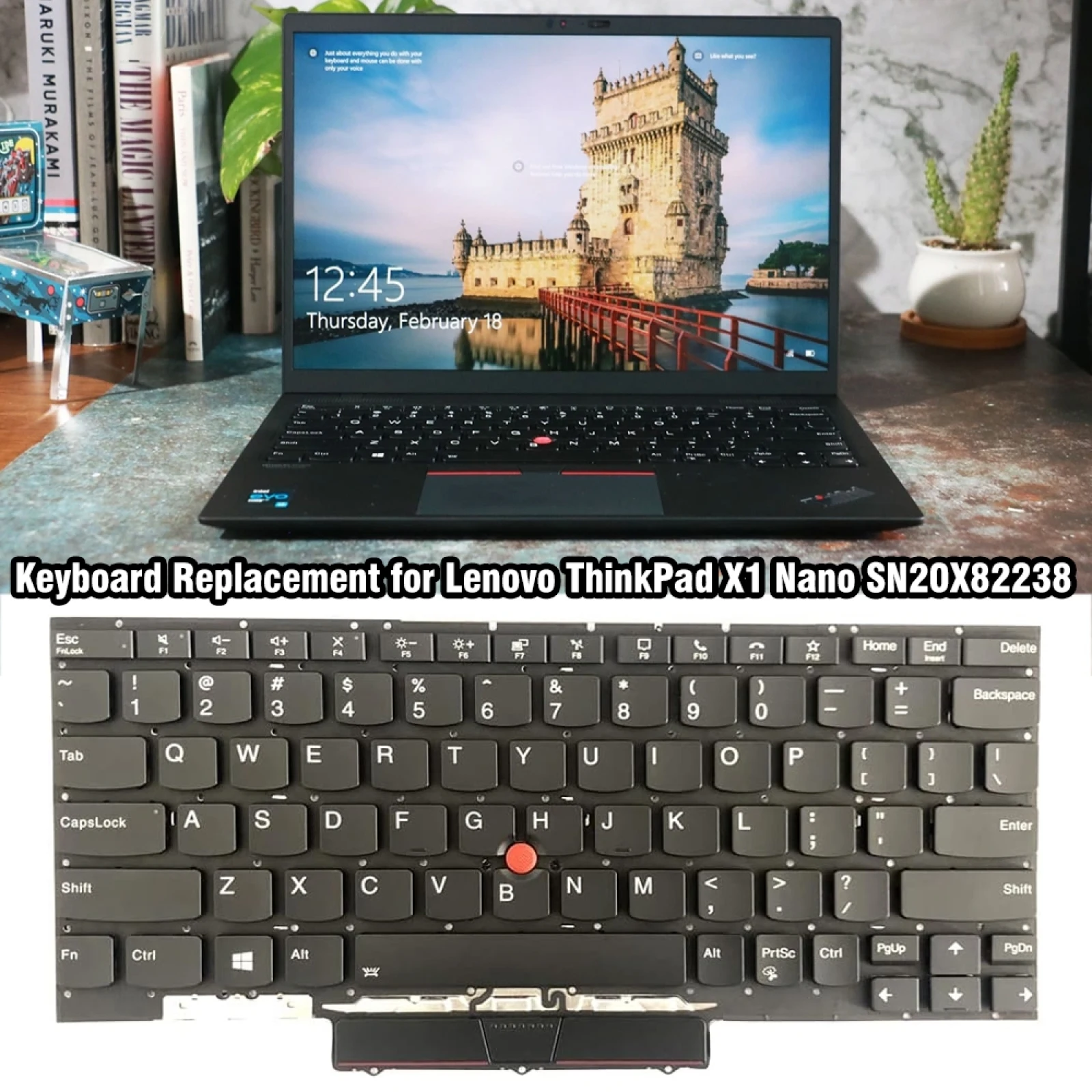 Клавиатура для ноутбука Lenovo ThinkPad X1 Nano US Version с подсветкой