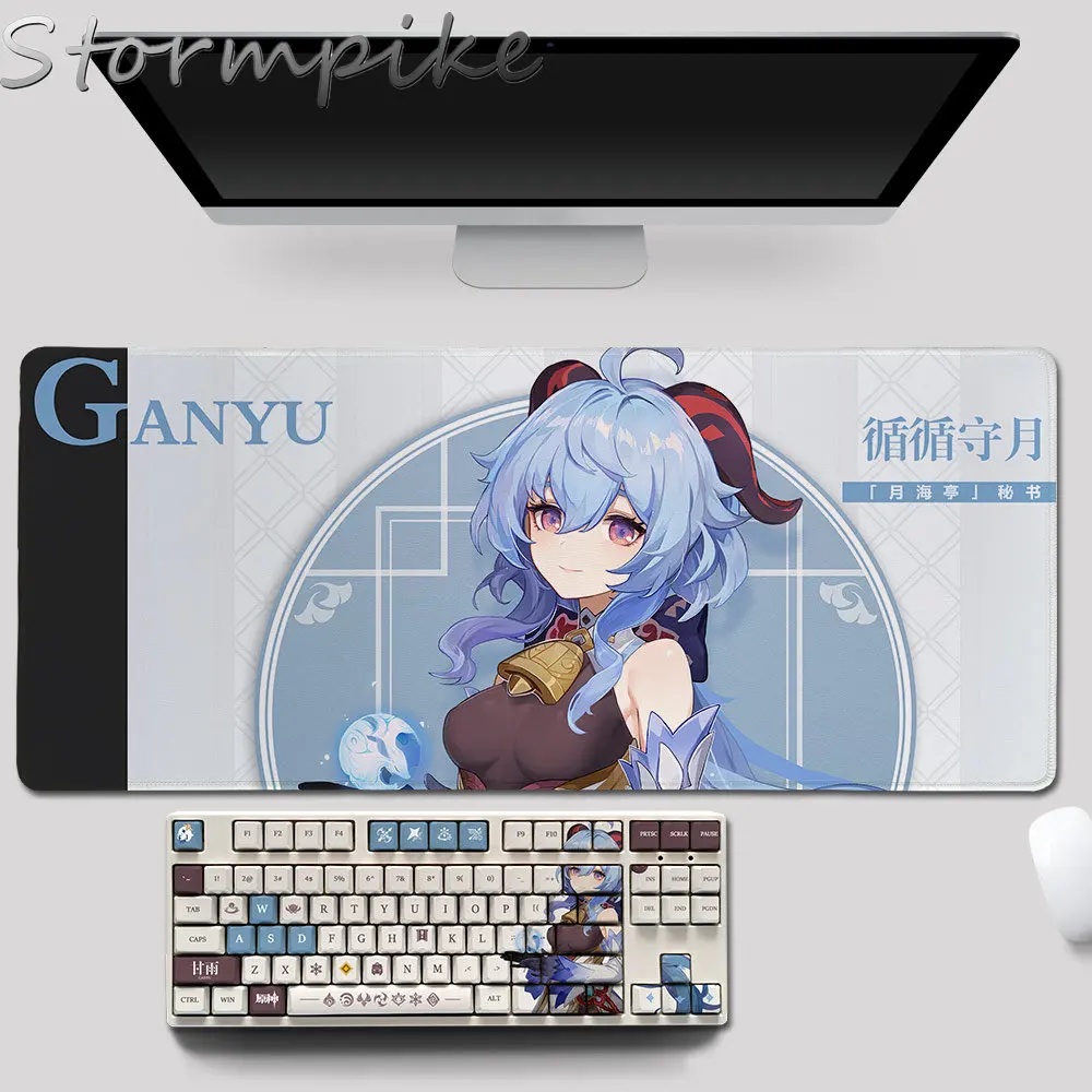 

Клавиатура Механическая Genshin Impact тема Ganyu OEM профиль PBT Материал клавиши 108 клавиши Набор для 61 87 104 108 клавиши