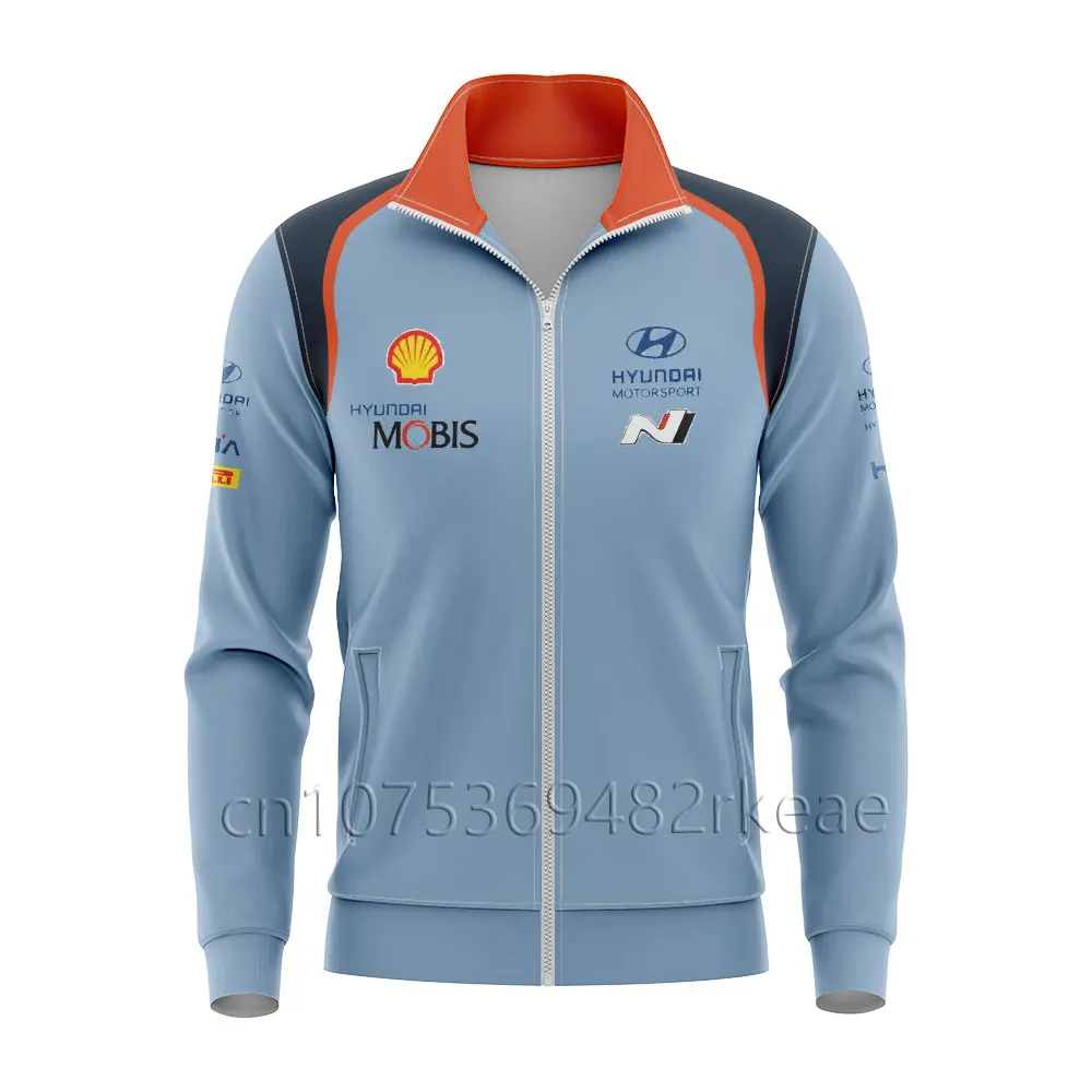 WRC Jersey Rally HYUNDAI Team Breathable Men's Sportswear Zipper Jacket Man Casual 3D Print Spring Women Sweatshirt Coat 4