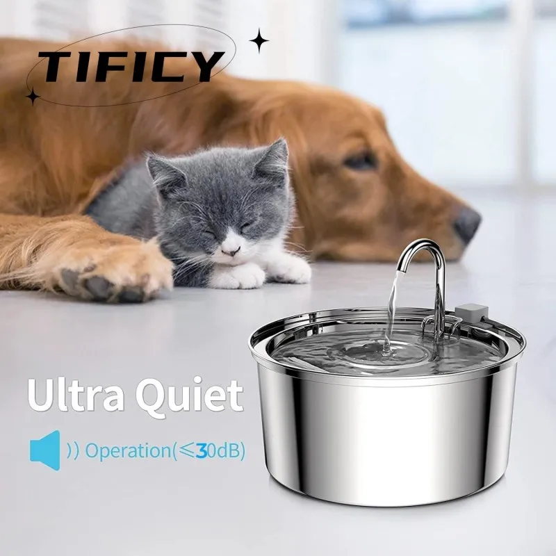 

Cat Water Fountain Auto Filter USB Electric Mute Cat Drinker Bowl 3.2L Recirculate Filtring Drinker for Cats Pet Water Dispenser
