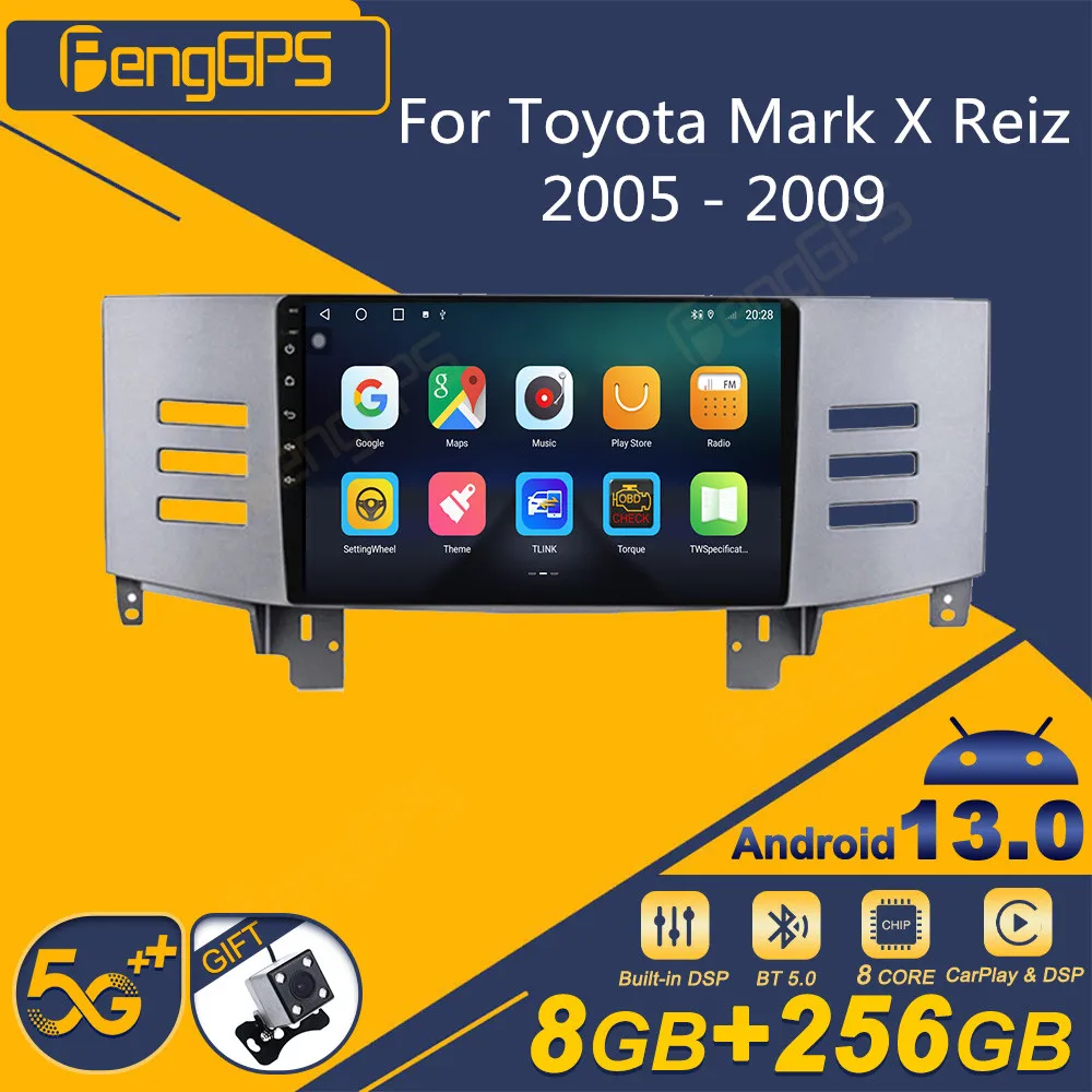 

Автомагнитола для Toyota Mark X Reiz 2005-2009, Android, 2Din, стереоприемник, Авторадио, мультимедийный плеер, GPS-навигация, экран головного устройства