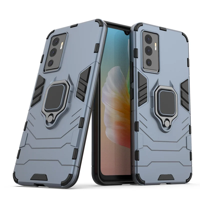 For Vivo V23E Case For Vivo V23E Cover Back Phone Bumper Shockproof Full Hard Armor Magnetic Holder Cover For Vivo V23E Fundas