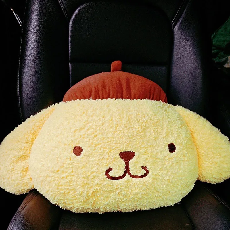 Фото Мягкая плюшевая подушка-игрушка Pompompurin: большая декоративная подушка в виде мультяшной собаки для спальни и дивана, подарок для любителей дофаминовых игрушек №2