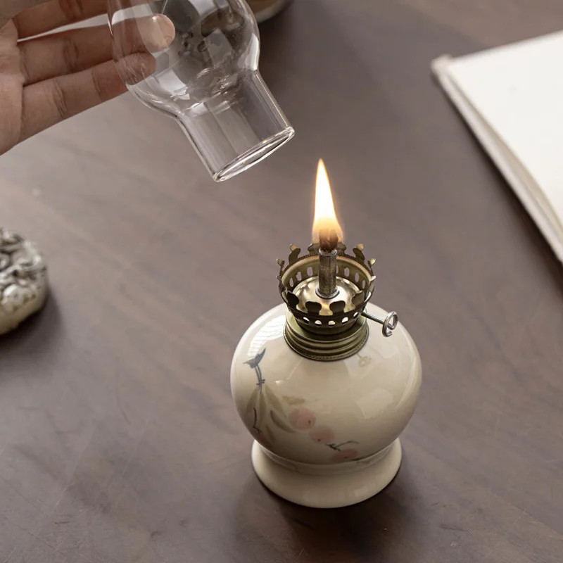 Керосиновые фонарики в китайском стиле ретро ручная роспись керамическая