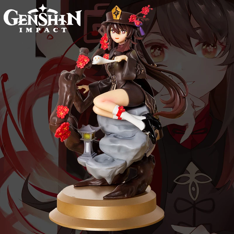 

Genshin Impact Anime Game Figure Hu Tao Peripheral Two-dimensional Garage Kit Action Figure Collection Model Toys Doll Decor