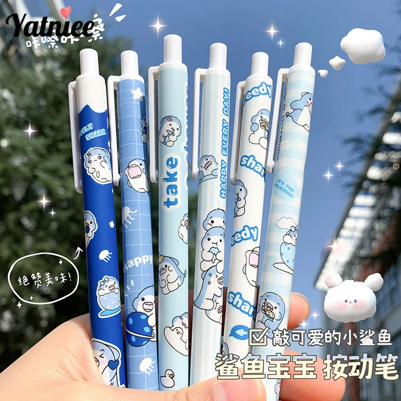 

Yatniee 6pcs Cute Gel Pens Kawaii Pens Office Accessories Pens For Writing Ballpoint Pen Korean Stationery Back to School