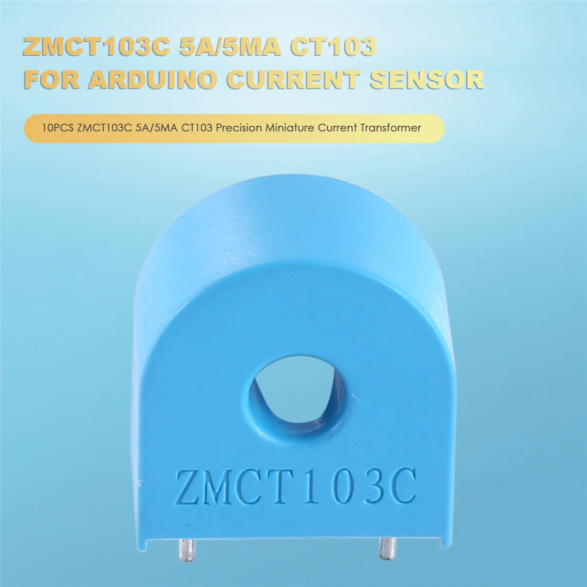 Прецизионный миниатюрный трансформатор тока ZMCT103C 5A/5MA CT103 линейный 2-контактный