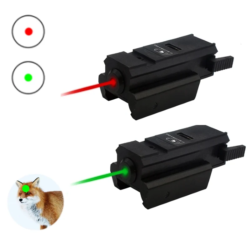 

Scope Weapons Dot 20mm Hunting Headgun Airsoft Gun Weaver Rail Pointer Laser Pistol Tactical Picatinny Sight Laser 520-655nm