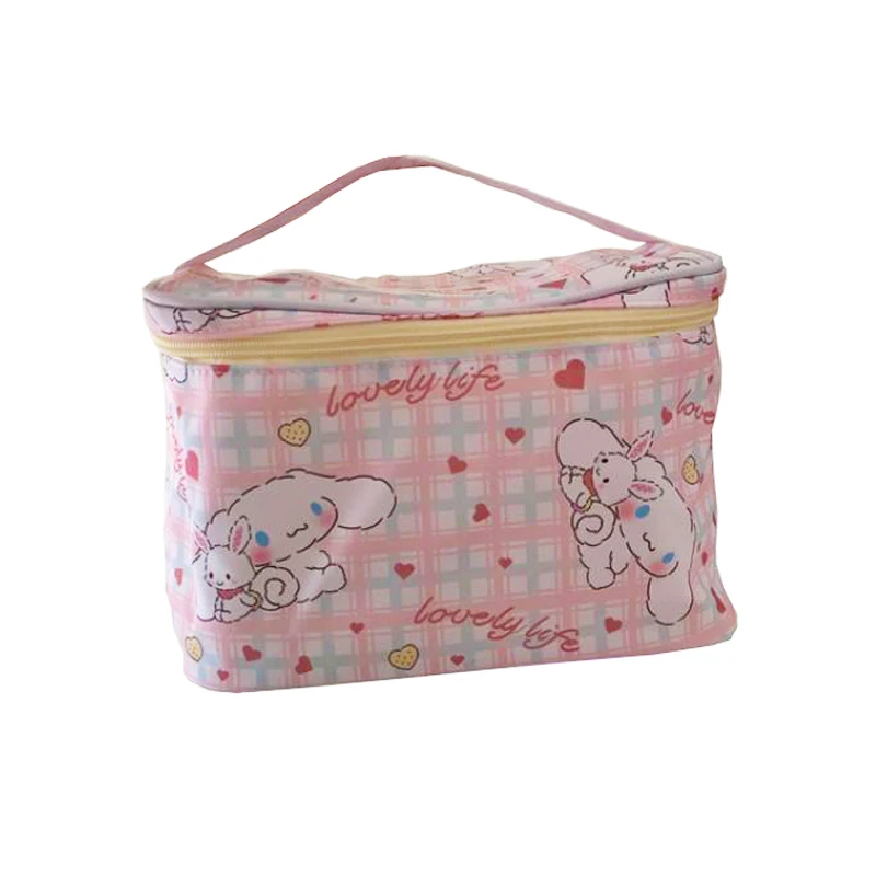 

Kawaii Sanrio Cartoon Cosmetic Bag Hello Kitty Wash Bag Portable Large Capacity Storage Bag Christmas Creative Birthday Gifts