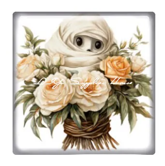 10 шт./партия квадратные стеклянные кабошоны для изготовления ювелирных изделий