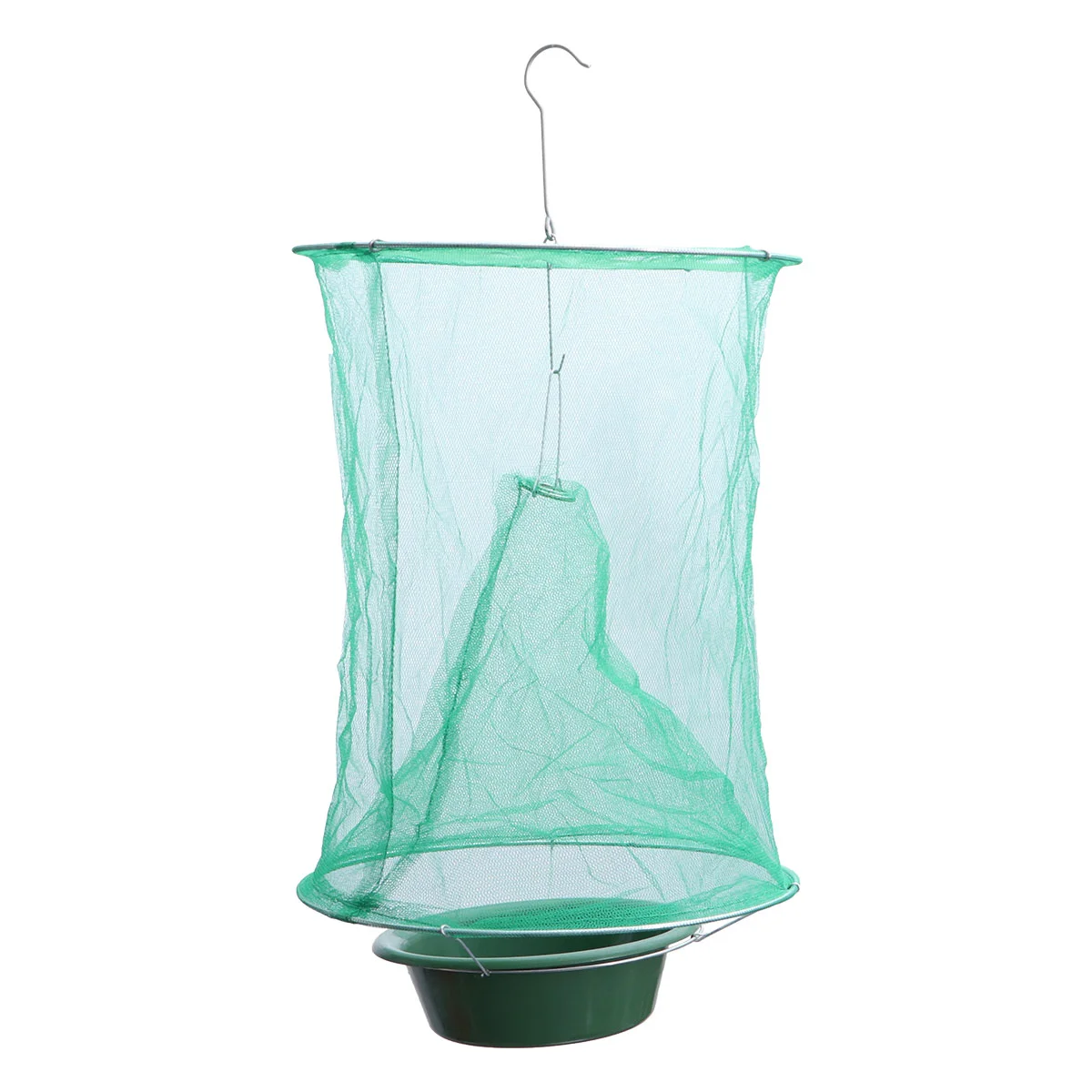 

4pcs Reusable Hanging Fly Catcher Flies Killer Flytrap Cage Net Trap Tool for Garden Home Yard Supplies