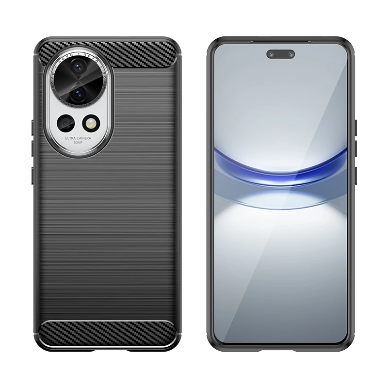 Фото Чехол для Huawei Nova 13, чехол для Nova 13, Capas Armor, противоударный задний бампер для телефона, мягкий чехол из углеродного волокна из ТПУ, Huawei Nova 13 №1