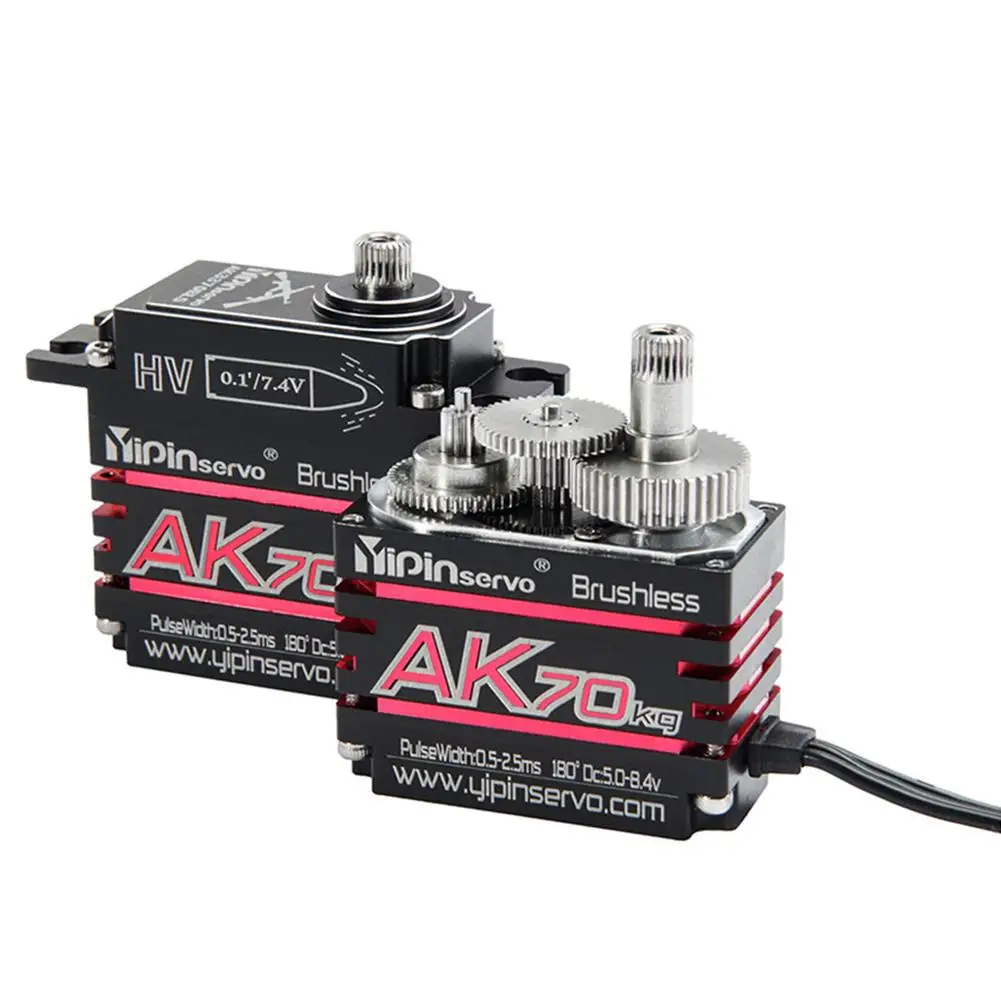 

Ak70 70kg Hv Magnetic Induction Waterproof Brushless Digital Servos For 1/10 1/8 Rc Model Car Retrofitting Accessories
