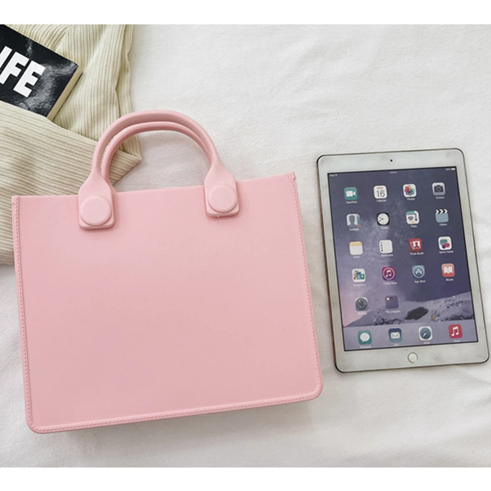 Fashion Designer Bags for Women EVA Beach Bag Square Purses and Handbags Commute Shopper Bag Female Candy Color Tote Clutch Chic