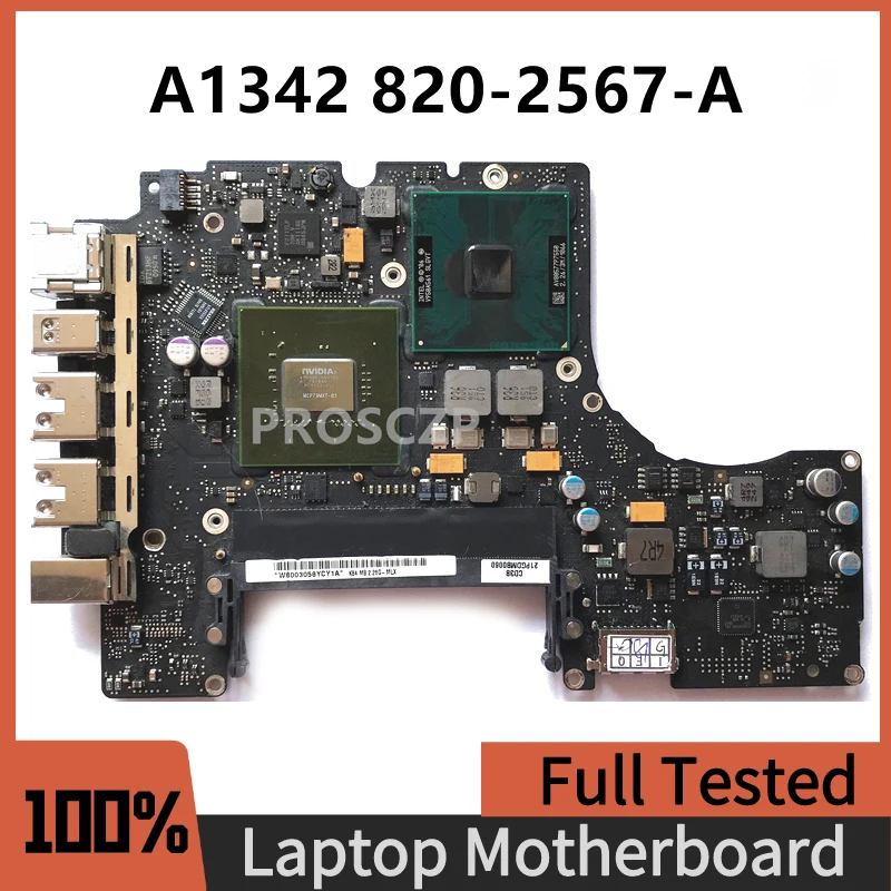 Mainboard For MacBook Pro 13-A1342 13 A1342  820-2567-A 2009 Years Laptop Motherboard MCP79MXT-B3 DDR3 P7550 2.26GHZ 100% Tested