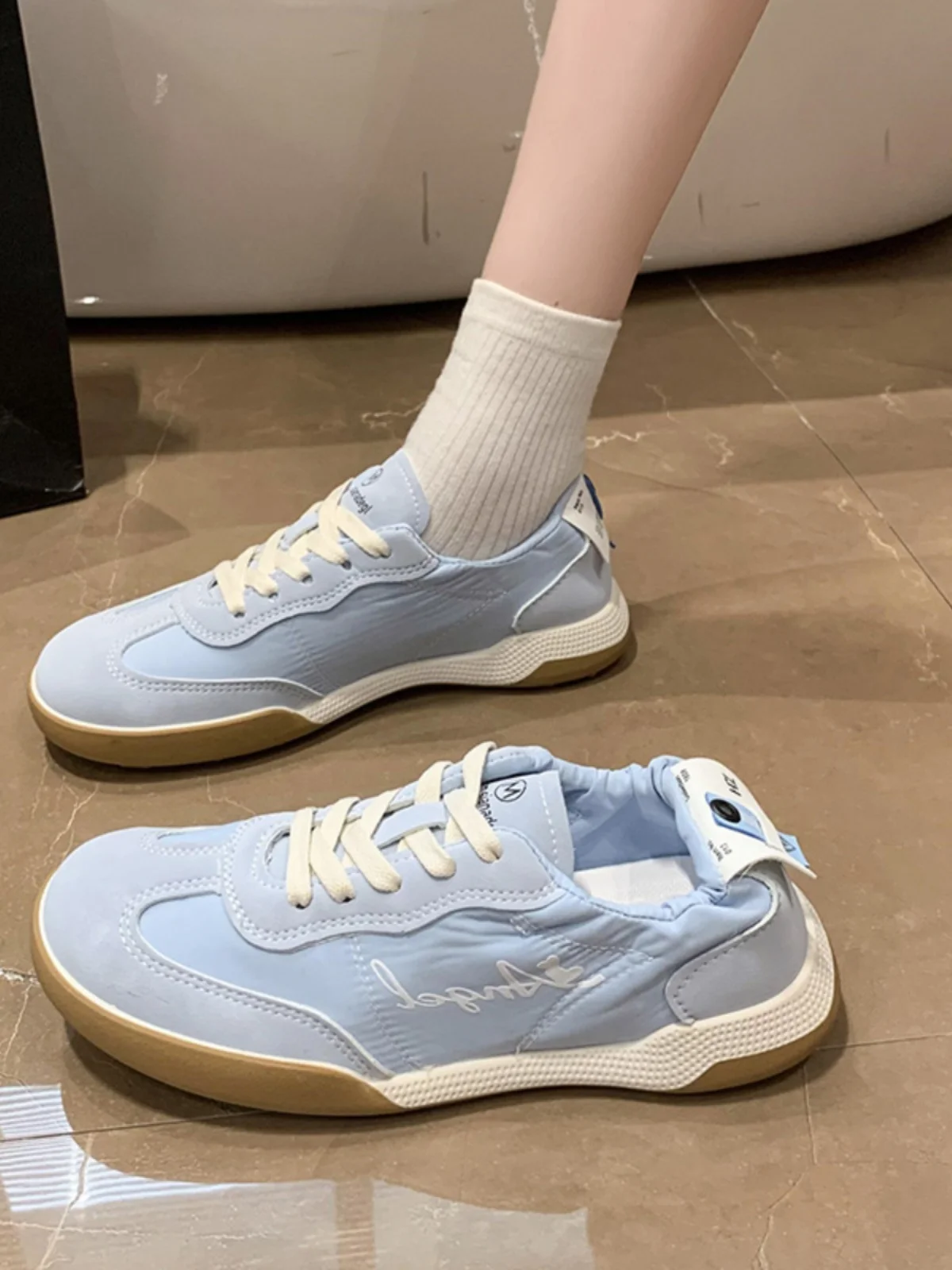 

Soft Casual Woman Shoe Female Footwear Wedge Basket 2023 Round Toe Ballet Flats Summer New Dress Sports Small Ballerinas Cross S