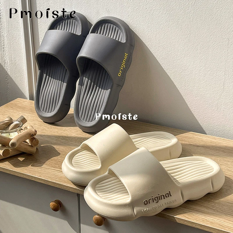 Women Slippers for Home Summer 2023 EVA Slipper Unisex Soft Breathable Shoes Platform Comfortable Bathroom Sandals Non-slip
