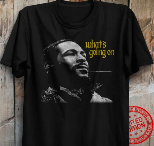 Футболка с надписью Marvin Gaye Whats Going On милосердия Me Save The Kids God Is Love |