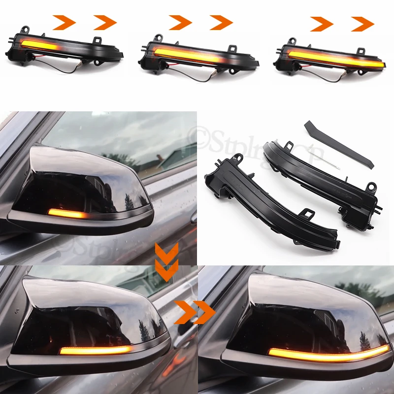 

For BMW 1 2 3 4 Series X1 F20 F21 F22 F23 F30 F31 F34 F32 E84 i3 Dynamic Blinker LED Turn Signal Light Side Mirror Indicator