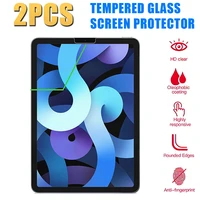 2pcs tempered glass for 2020 ipad air 4 10 9 inch tablet screen protector cover full coverage screen for a2072 a2316 a2324 a2325