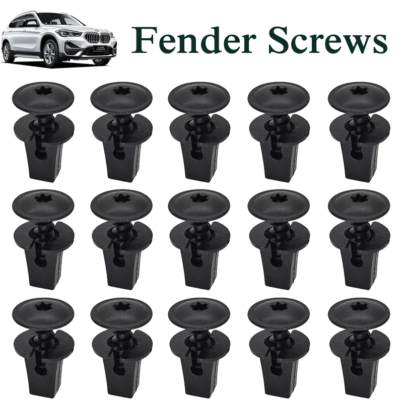 

10Pcs/Set Car Fender Lining Snap Screws Nylon Auto Fastener Push Clips Rivet Pin Retainer Universal Car Repair Accessories