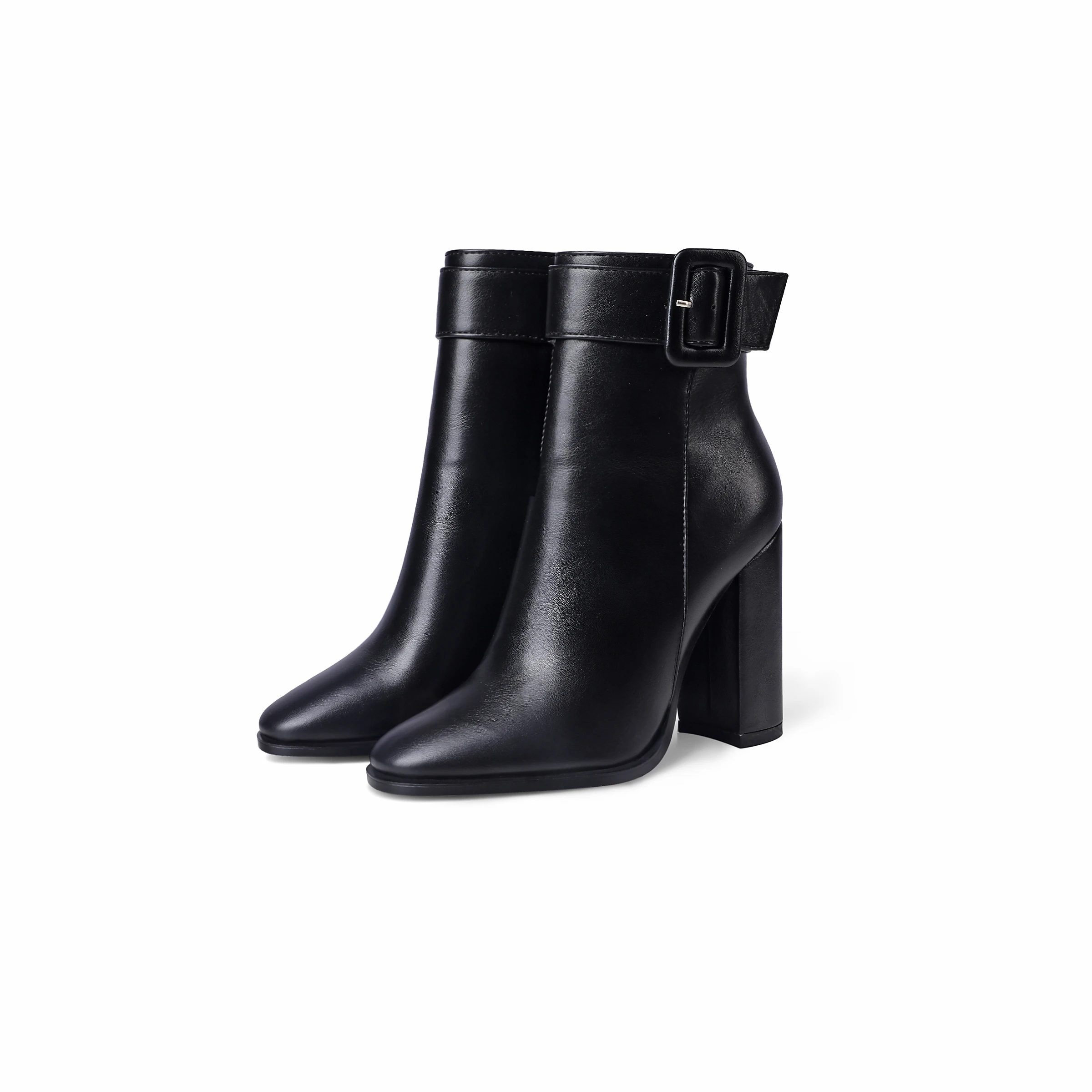 

Women's Mid-Heels In Autumn and Winter 2022 New Ladies Leather With Fluff Thick heel Boots
