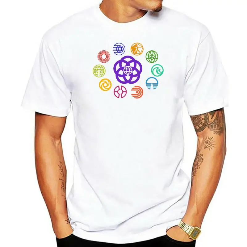 

Men t-shirt Vintage Logos Of EPCOT tshirt Women t shirt