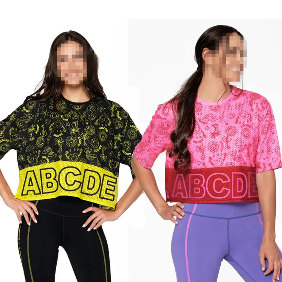 

New Yoga Wear Dancewear Fitness Unisex Aerobics Wear Sportswear Ladies Yoga Exercise Tops