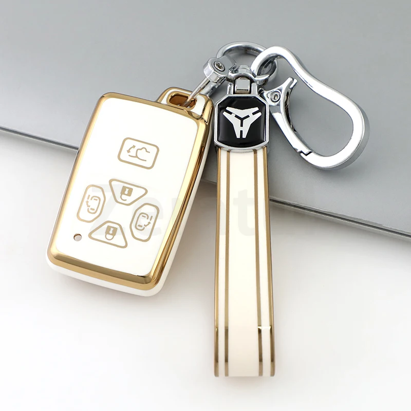 

5-кнопочный чехол для Toyota Alphard Vellfire Previa Estima Isis Noah Voxy из ТПУ, чехол для автомобильного ключа, умный пульт дистанционного управления, держатель брелка