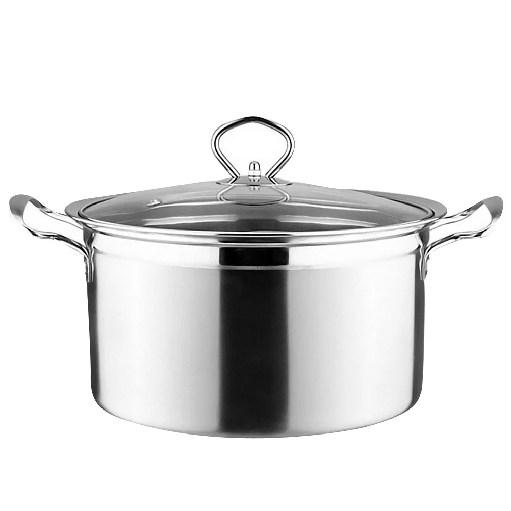 

Pot Stock Soup Cooking Steamer Steamed Metal Stick Cookware Pasta Quart Non Stew Electric Multi Large Pan Function Silver Cooker