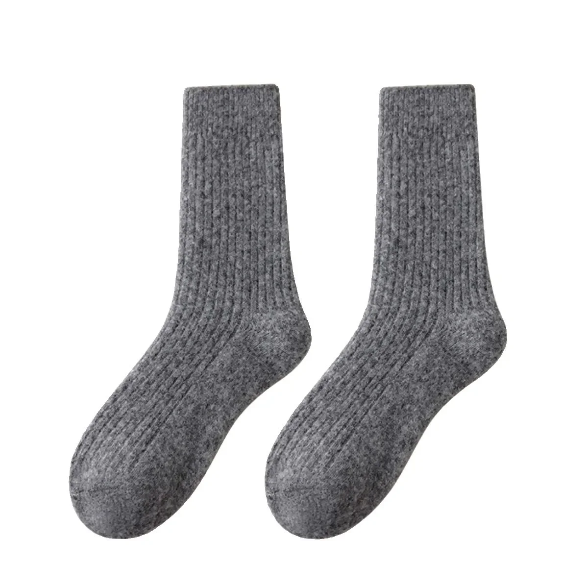 Женские теплые однотонные носки до середины икры в Корейском стиле японские
