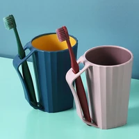 creative plastic toothbrush cup mouthwash cup couple type household bathroom toothbrush cup water cup