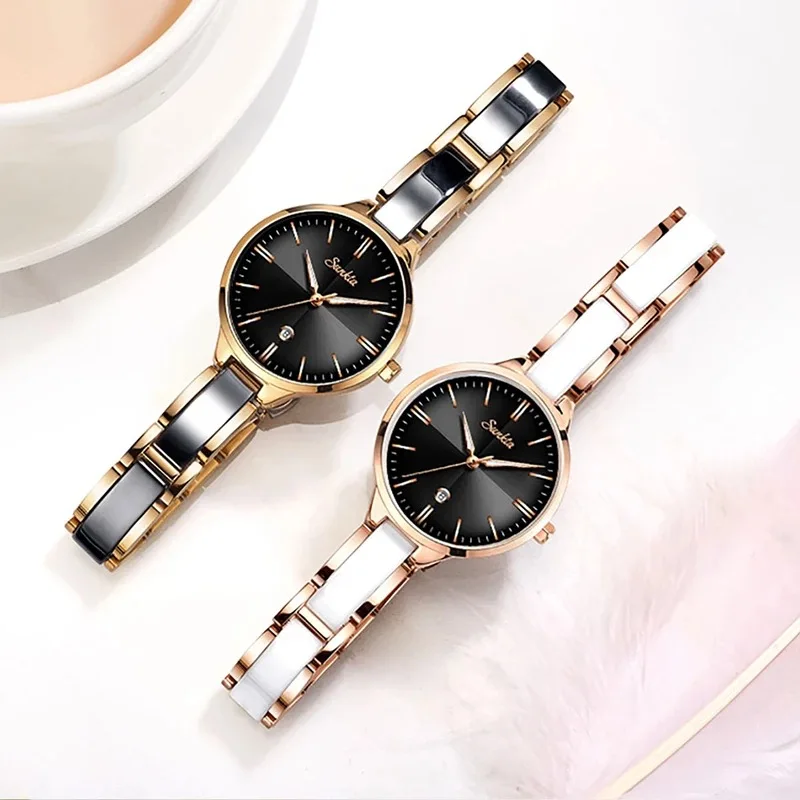 New Fashion Ladies Wrist Watches Dress Watch Women Luxury Watches Stainless Steel Silver Elegant Clock Women Wristwatch Female